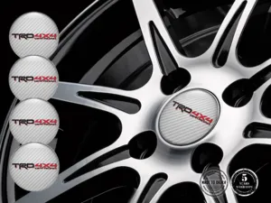 Toyota TRD Décalques Jantes Voiture Logo Bombé Inclus